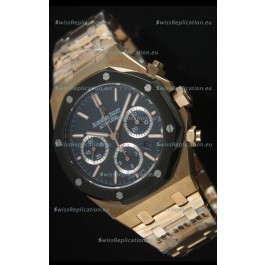 Audemars Piguet Royal Oak Rose Gold in Blue Ceramic Dial - 1:1 Mirror Replica