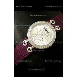 Chopard Xtravaganza Ladies Japanese Replica Watch in Silver Dial