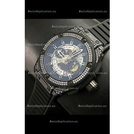 Hublot Big Bang King Power PVD Casing Watch with Diamonds