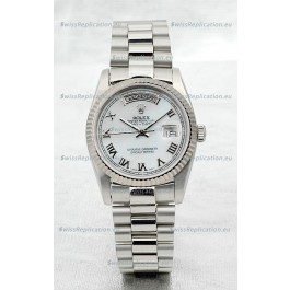 Rolex Day Date Silver Japanese Replica Watch