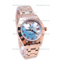 Rolex Day Date Blue Mother of Pearl Japanese Replica Watch