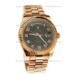 Rolex Day Date Pink Gold Japanese Replica Watch