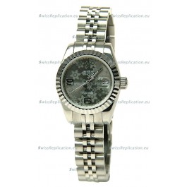 Rolex Datejust Floral Motif Ladies Swiss Replica Watch