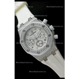 Audemars Piguet Royal Oak Ladies Alinghi Limited Edition Japanese Watch in White