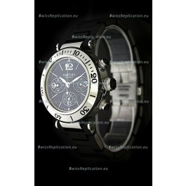 Cartier Pasha de Swiss Replica Watch in Black Dial