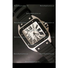 Cartier Santos 100 Swiss Automatic Replica Watch in Black