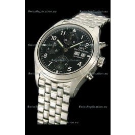 IWC Pilot Replica Watch in Black Dial
