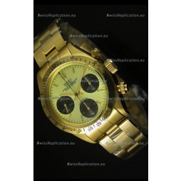 Rolex Daytona 6265 Cosmograph Metallic Gilt Dial in Gold Case