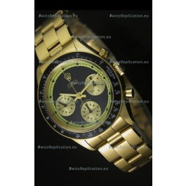 Rolex Daytona 6263 Cosmograph Black Dial in Gold Case