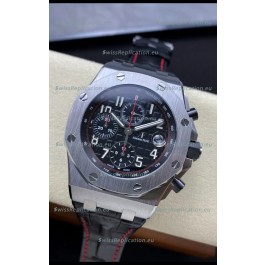 Audemars Piguet Royal Oak Offshore Black Dial Chronograph 1:1 Mirror Replica Watch - 904L Steel