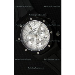 Audemars Piguet Royal Oak Chronograph Silver Toned Dial White Subdials Swiss Replica Watch