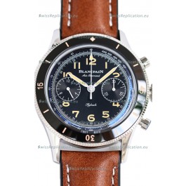 Blancpain Air Command Black Dial Steel Casing 1:1 Mirror Replica Watch