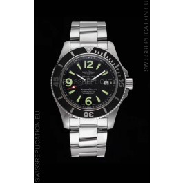 Breitling Superocean Automatic 44 Steel - Black Dial 1:1 Mirror Replica