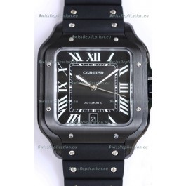 Santos De Cartier DLC Coated Casing 1:1 Mirror Swiss Replica Watch 40MM