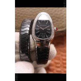 Bvlgari Serpenti Edition Black Ceramic Replica Watch in 1:1 Mirror Quality 