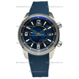 Jaeger LeCoultre Polaris Date Blue Dial Rubber Strap 1:1 Mirror Replica Watch 42MM