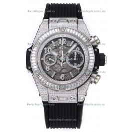 Hublot Big Bang Unico Stainless Steel Diamonds Casing 1:1 Mirror Edition Swiss Replica Watch
