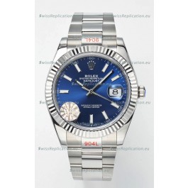 Rolex Datejust Cal.3235 Movement Swiss Watch 1:1 Mirror Replica 904L Steel 41MM - Blue Dial 