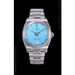 Rolex Oyster Perpetual REF#124300 41MM Cal.3230 Movement Swiss Replica Blue Dial 904L Steel 1:1 Mirror Replica Watch