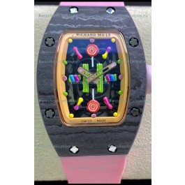 Richard Mille RM-07 Bon Bon Carbon Casing Ladies 1:1 Swiss Replica Watch