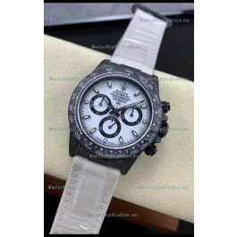 Rolex Daytona DiW Edition "All Black/White" Watch - Forged Cabon Casing 1:1 Mirror Replica