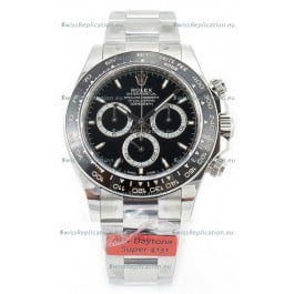 Rolex Cosmograph Daytona 126500 Black Dial Cal.4131 Movement - 904L Steel Watch