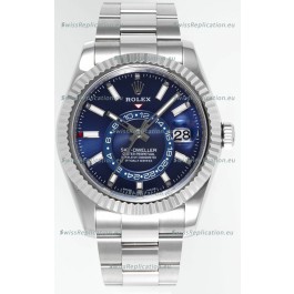 Rolex Sky-Dweller REF #m336934 Blue Dial Watch in 904L Steel Case - Super Clone Watch