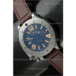 U Boat U-42 Diver Titanium Swiss Watch in Orange Markers