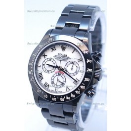 Rolex Daytona Cosmograph Project X Design Black Out Edition Swiss Watch in Pearl Dial