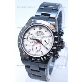Rolex Daytona Cosmograph Project X Design Black Out Edition Series II Swiss Replica Watch in White Dial