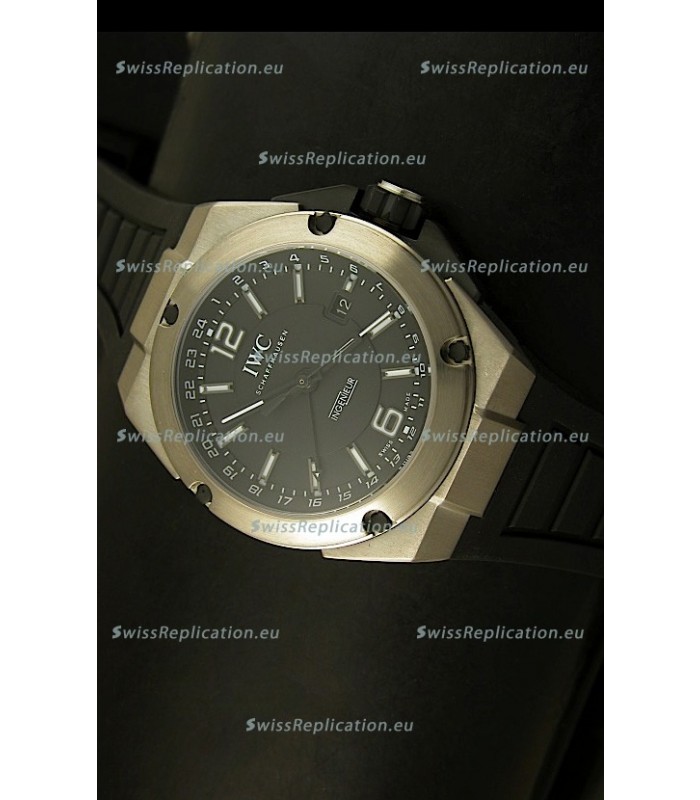 IWC Ingenieur Full Titanium Swiss Replica Watch in Black Dial