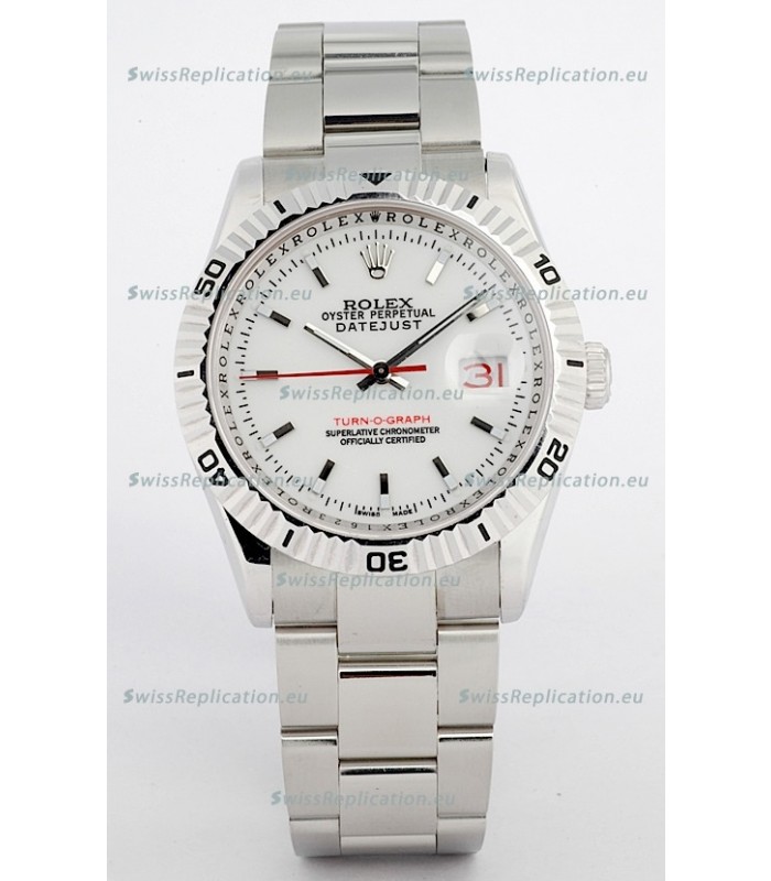 Rolex Datejust Turn O Graph Swiss Mens Watch