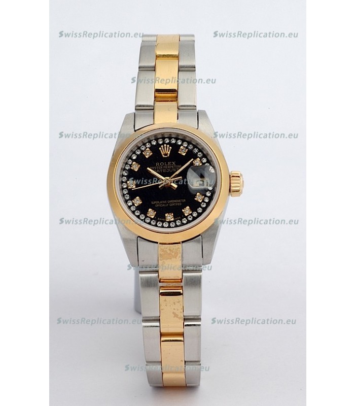 Rolex DateJust Two Tone Lady's Replica Watch