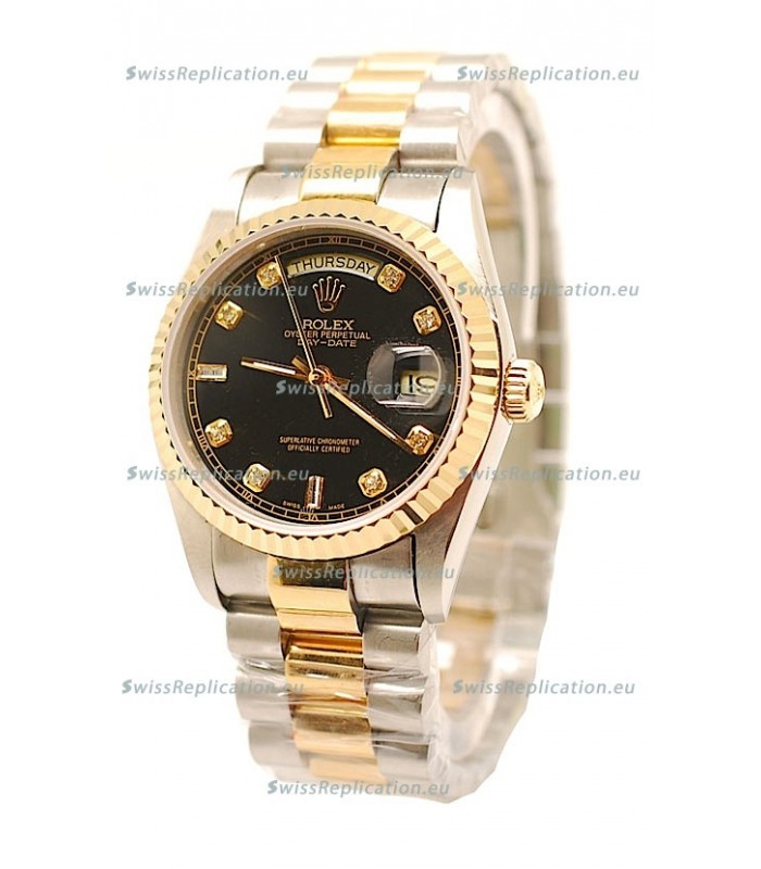 Rolex Day Date Two Tone Swiss Replica Watch