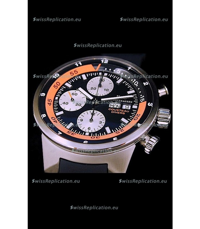 IWC Cousteau Divers Replica Watch in Black Dial