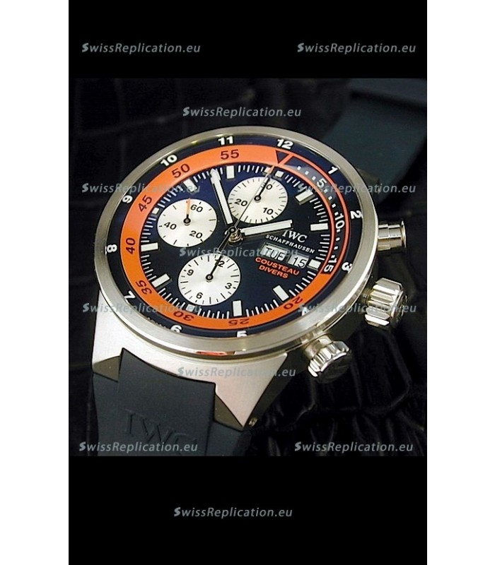 IWC Cousteau Divers Replica Watch in Black Dial