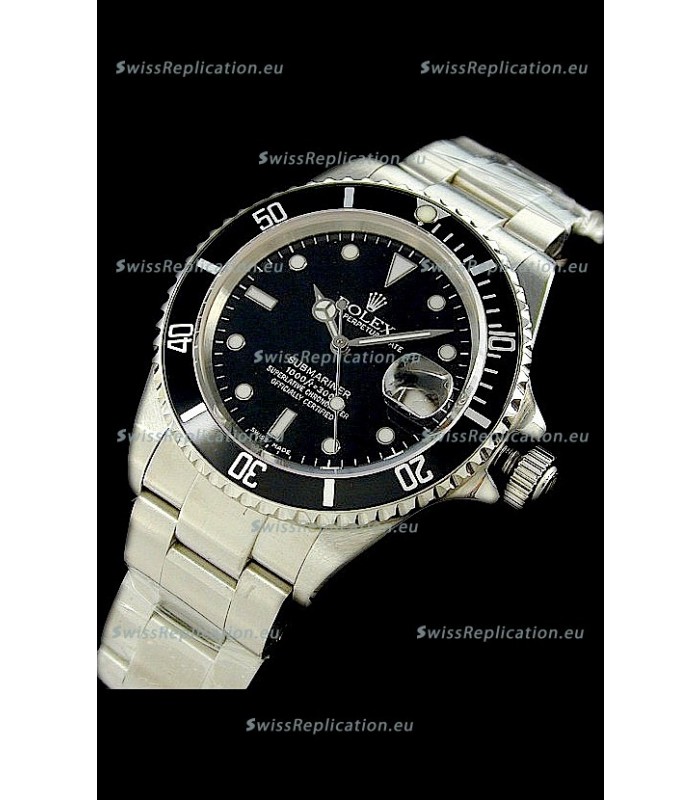 Rolex Submariner Oyster Perpetual Japanese Replica Watch in Black
