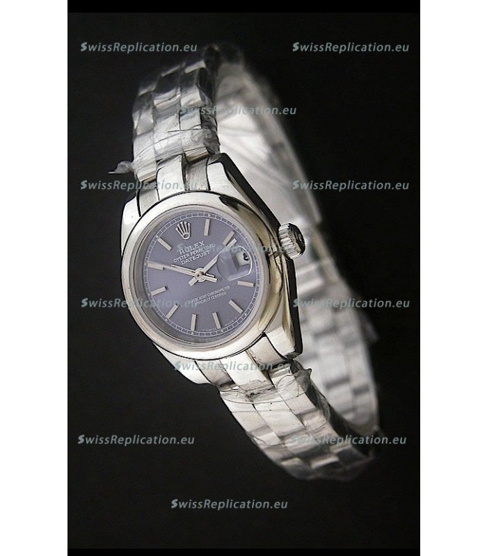 Rolex Datejust Oyster Perpetual Superlative ChronoMeter Swiss Watch in Blue Dial