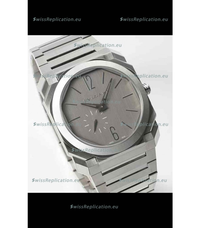 Bvlgari Octo Finissmo Brushed Steel Casing Super Clone Replica Watch