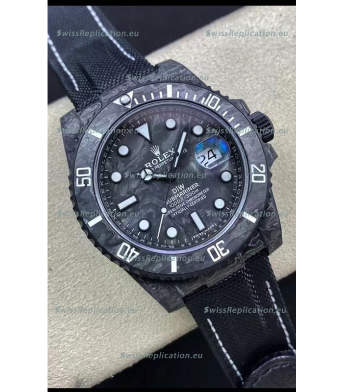 Rolex Submariner DiW Carbon Fiber Edition Swiss Replica Watch - 1:1 Mirror Replica