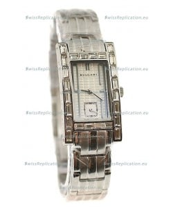 Bvlgari Rettangolo Japanese Replica Watch in Dark Blue Dial