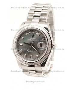 Rolex DayDate Swiss Replica Watch in Pearl Dial