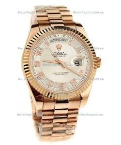 Rolex Day Date Pink Gold Japanese Replica Watch