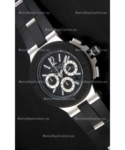 Bvlgari Diagono Swiss Replica Watch in Black Dial