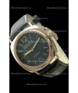 Panerai Radiomir 8 Days Swiss Watch in Pink Gold Case