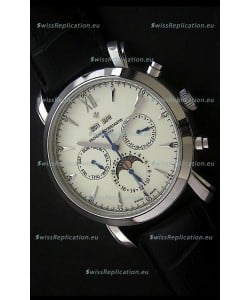Vacheron Constantin Perpetual Calendar Japanese Watch in White Dial