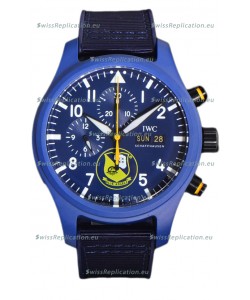 IWC Pilot's Chronograph Blue Angels Ceramic IW389109 1:1 Mirror Replica in Blue Dial
