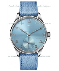 IWC Portugieser Automatic 40 IW358402 Blue Dial in White Gold 1:1 Mirror Replica Watch 