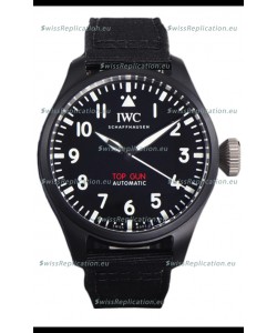 IWC Big Pilot's IW326906 Top Gun Edition 43MM Black Nylon Strap Ceramic Swiss Replica 