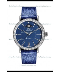 IWC Portofino IW659601 Automatic Moon Phase Steel Casing Watch in Blue Dial 37MM